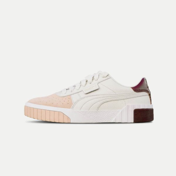 women cream suede